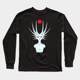 The Statue of the Desert and Sorrow Long Sleeve T-Shirt